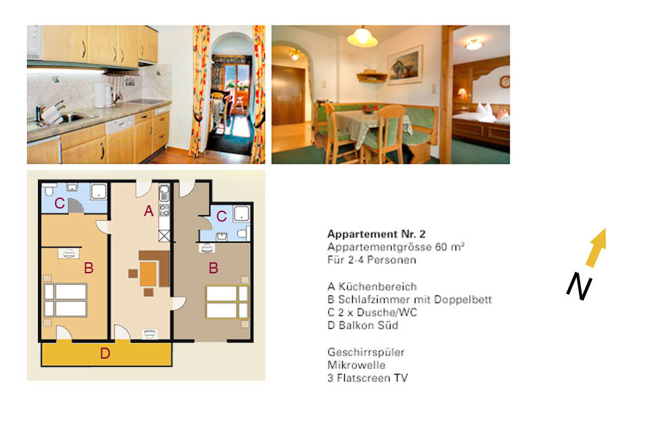 Appartement Nummer 2 - Appartements Andera - Lech am Arlberg