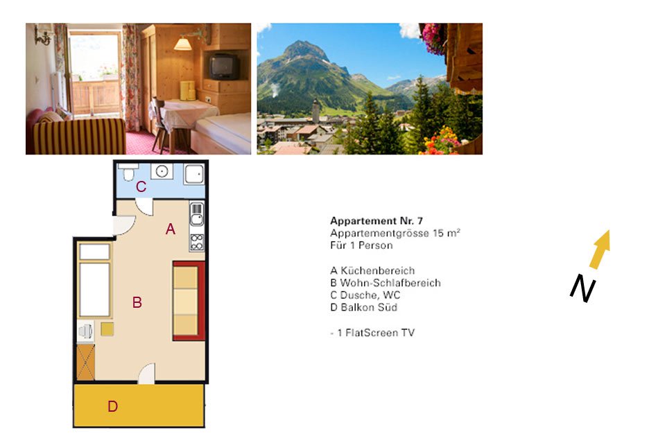 Appartement Nummer 7 - Appartements Andera - Lech am Arlberg