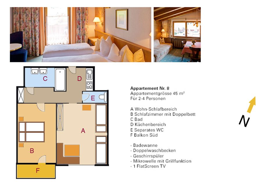 Appartement Nummer 8 - Appartements Andera - Lech am Arlberg
