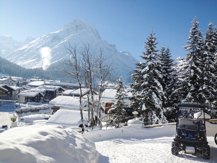 Winterfoto vom Appartements Andrea - Lech am Arlberg
