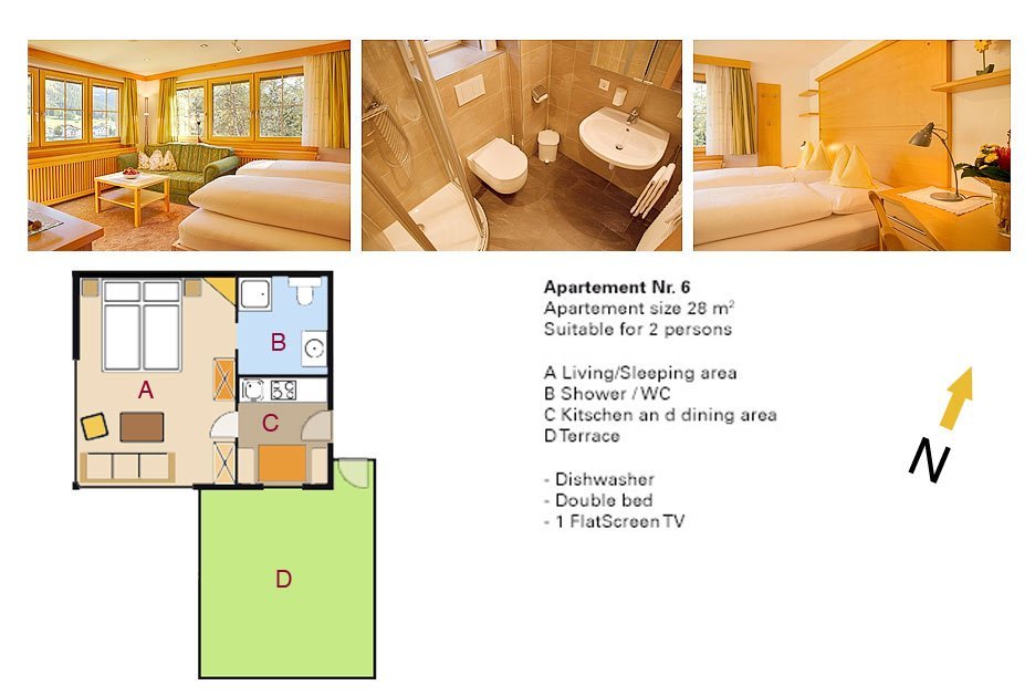 Lodging Apartment No. 6 - Apartments Andera - Lech Zürs am Arlberg