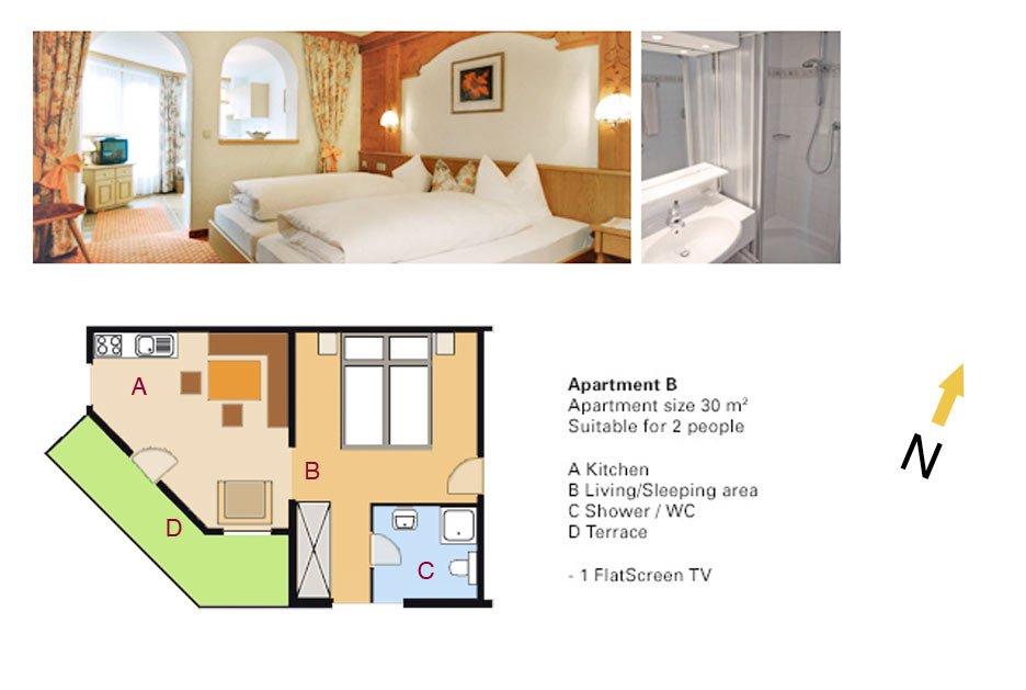 Lodging Apartment No. B - Apartments Andera - Lech Zürs am Arlberg