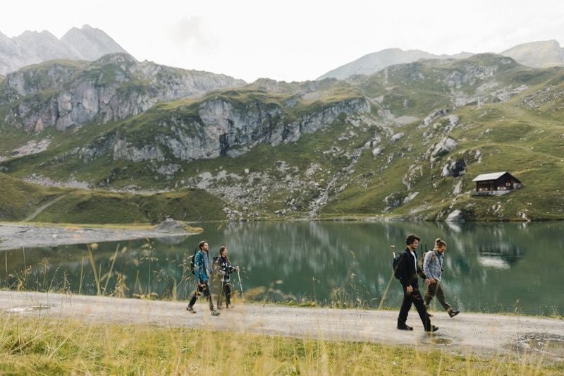 Wanderer in Lech am See